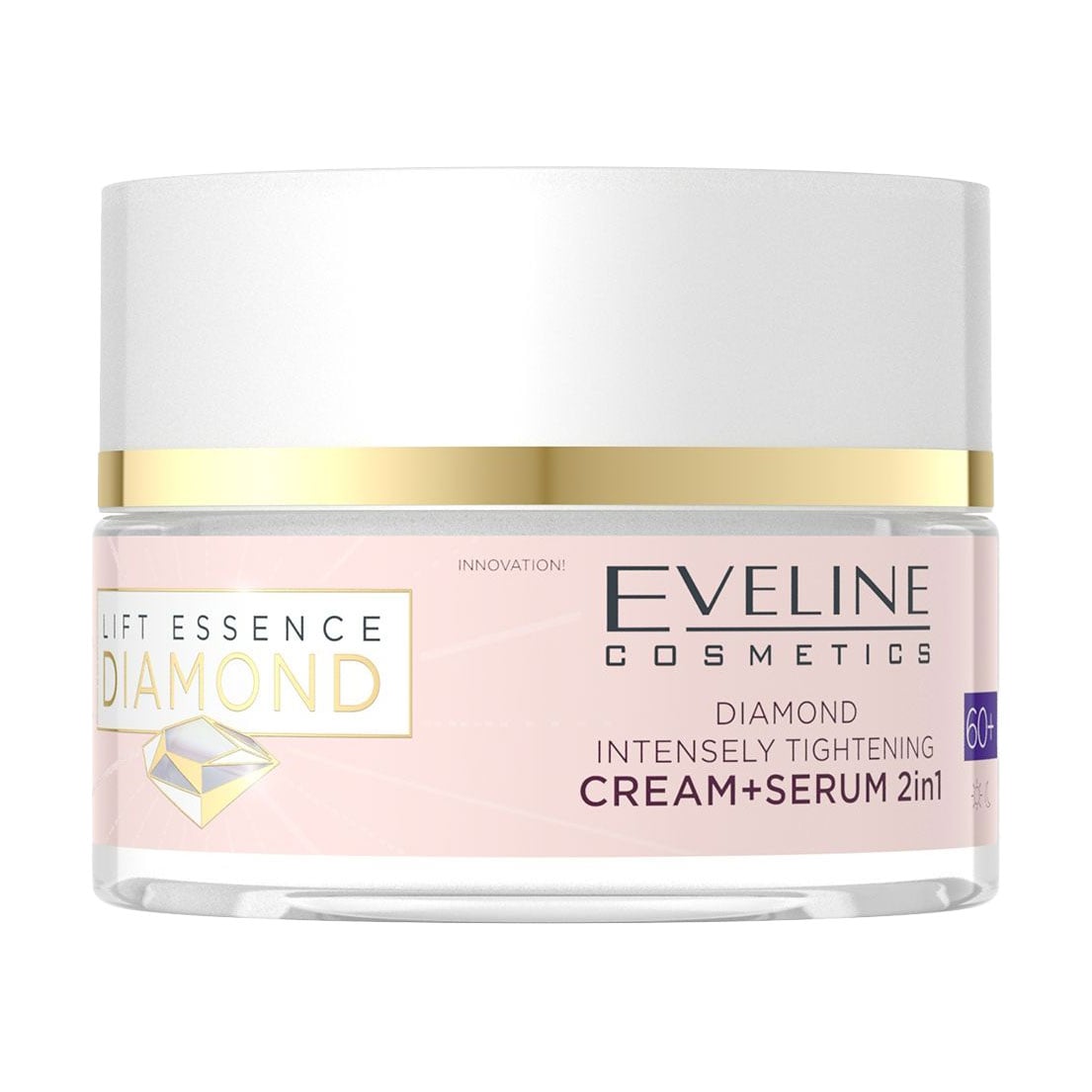 Крем-сироватка для обличчя Eveline Cosmetics Lift Essence Diamond Cream + Serum 2 in 1 60+, 50 мл